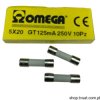 GT520112 Fuse 0.125A 250V BT05X20 OMEGA