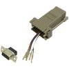 BKL 10121100 Adapter D-sub 9-pin socket to RJ12 socket freely assembled