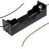 Komora baterii MPD BH-18650-W 1 x 18650, kabel, (D x S x W) 78 x 21 x 21 mm