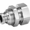 Złączka pneumatyczna R 1/8 żeńskie Wciskane 6 mm SMC Adapter grodziowy