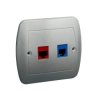 Simon Akord Gniazdo teleinformatyczne RJ12 + RJ45 kat. 5 dla RJ45 aluminiowy A5T/26