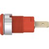 Stäubli 233060-22 SLB4-F63 built-in safety socket red 1 pc Ø 4 mm insulated