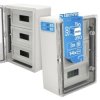 Obudowa ABS modułowa 14x3 z szyną TH 350x500x190 z ocynkowaną płytą montażową - transparentne drzwi PC - szara EDO777028 EDO