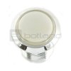 Arcade Push Button 3,3cm srebrna obudowa - biały z podświetleniem