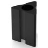 Spacer sleeve, triangular, (L) 6.75 mm, black, for short-stroke pushbutton, 5.30.759.111/0000