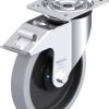 Blickle 850709 L-POEV 201KAD-FI-SG Rolka obrotowa z blachy stalowej Średnica koła: 200 mm Maksymalne obciążenie: 400 kg
