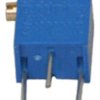 Cermet trimmer potentiometer, 12 turns, 500 kΩ, 0.25 W, THT, lateral, 3266X-1-504LF