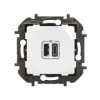 NOWE NILOE Gniazdo 2xUSB typ a + c 3 A biały NP3403WH LEGRAND