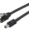 Adapter cable, 0.5 m, RJ45 plug straight to plug straight, 0.129 mm², AWG 26, 2-2205133-1