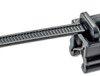Edge clip, max. bundle Ø 48 mm, PA/galvanized steel, black, (L x W x H) 188 x 13.7 x 17 mm, CMEB24-2S-D300