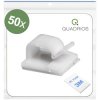 Quadrios 25CA477 Cable Clips White Self-adhesive Bundle Ø 1-7mm 50 pcs