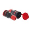 Gniazdo Przenośne Z Klapką 16A 2P+Z 250V Ip54 Czarny/Czerwony Gn-54 W-97978