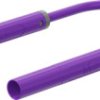 Safety measuring lead with (4 mm lamella plug, straight) to (4 mm lamella plug, straight), 0.5 m, purple, PVC, 1.0 mm², CAT II,
