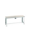 Stół warsztatowy szer. 750mm Nie Ławka mobilna Blacha stalowa dł. 2000mm wys. 840 → 1140mm