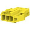 Socket housing, 3 pole, pitch 3.96 mm, yellow, 2005250-4