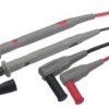 Przewody pomiarowe zakończone igłą 2mm z gwintem AMASS 1.2m 10A 1000V