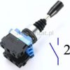 Joystick przemysłowy; 2 położenia; chwilowe; 2x NO