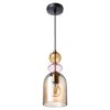 Lampa wisząca Tropea 1xE27 bursztynowa, średnia LP-2004/1P M AM Light Prestige