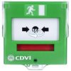 Ewakuacyjny przycisk wyjścia z elastyczną membraną, 2 styki CDVI BBGP2V