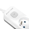Przedłużacz sieciowy 4-gniazdowy + USB-A + USB-C biało-szary 5m Montis MT186-WG-5