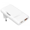 Ładowarka sieciowa Akyga AK-CH-31 65W USB-C USB-A PD GaN 5-20V / 1.35-3A biała