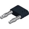 Jumper, pitch 14 mm, 30 VAC/60 VDC, 60 V, 32 A, nickel-plated, black, 972267100