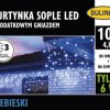 Lampki Bulinex 100led niebieskie 4,80m kurtyna sople