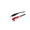Złącze Jack wt.3,5st-2xRCA 1,2m / KPO2747-1,2