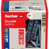 Kołki rozporowe do płyt karton gips DuoHM 6x55mm 2-składnikowe z wkrętem FISCHER 25 sztuk