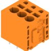 PCB terminal, 3 pole, pitch 5 mm, AWG 24-12, 20 A, spring-clamp connection, orange, 1330440000