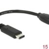 Adapter microUSB - USB-C 15cm