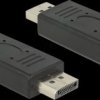 65691 Adapter Displayport 1.2 male > Displayport female port saver