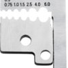 Cutter blade for stripping pliers, AWG 20-10, L 25 mm, 16 g, 12 29 180