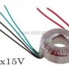 TST 50/029 trans. 10W 2x15V 2x 1,67A toroidalny