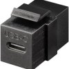 Moduł Keystone Złącze USB-C™, USB 3.2 Gen 2 (10 Gbit/s), czarny - Wersja kolorystyczna czarny