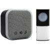 Uni-Com 98476+W96001 Portable Door Chime, Black