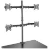 LINDY 40659 4x Monitor desk mount 17"-28" Black Swivelling Tiltable