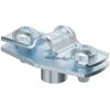 Spacer clamp, closed, max. bundle Ø 6 mm, steel, galvanized, silver, (L x W) 35 x 18 mm, 1362404