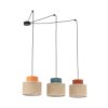 Lampa Wisząca Typu Pająk Z 3 Kloszami Duo Juta Mix Na E27 3140 Tk Lighting