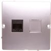 Simon Basic Gniazdo komputerowe pojedyncze RJ45 kat. 5e srebrny mat BMF51.02/43