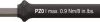Trzon wymienny Pozidriv do easyTorque seria 28592 PZ0x110mm / max. 0,9Nm 46889