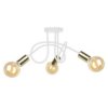 Lampa Sufitowa Nowoczesna 3Xe27 Rumba White/Gold