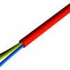 Kabel zasilający 2 Core Elastomer silikonowy Sheath Czerwonobrązowy, 300/500 V