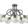 Lampa Sufitowa Nowoczesna 5Xe27 Evie Black/Gold