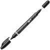 Markal 96283 DURA-INK DUAL TIP Permanent marker Black waterproof: Yes