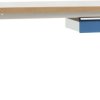 Kompletny stół warsztatowy PROFI standard z płytą z litego drewna, szer. X gł. X wys. = 2000 x 700 x 840 mm Manuflex WP5