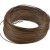 Przewód; montażowy; H07V-K (LgY); 1 żyła; linka; Cu; 1,50mm2; brązowy; PVC; -40...+70°C; 450/750V; zwój 100m; Elektrokabel; RoHS