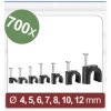 Quadrios 24CA438 Cable clips Black Ø 2-12mm 700 pcs