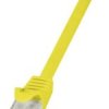 kabel LAN LogiLink CP2027U, 1 szt., RJ45, CAT 6, U/UTP, 0.50 m, żółty