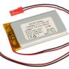 Akumulator; Li-Po; 623255; 3,7V; 1100mAh; 6,2x32x55mm; Zabezpieczenie PCM; konektor+ gniazdo 2,54*2piny; AKYGA; RoHS